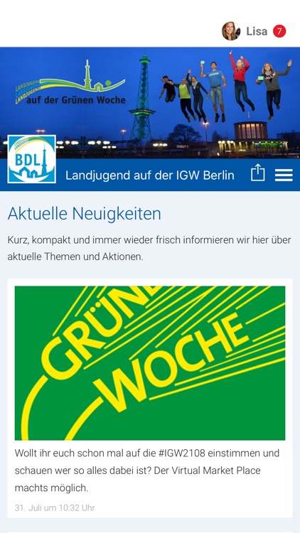 Landjugend auf der IGW Berlin