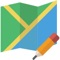 The simplest tool to use to measure and save distances and areas on a map