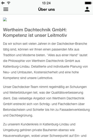 Wertheim Dachtechnik GmbH screenshot 2