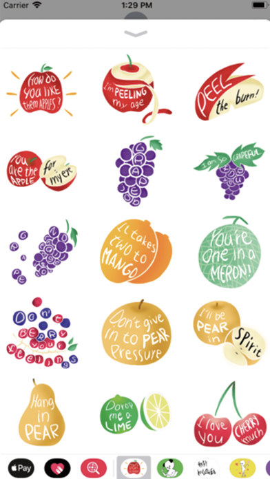 Fruits Pun Stickers screenshot 2