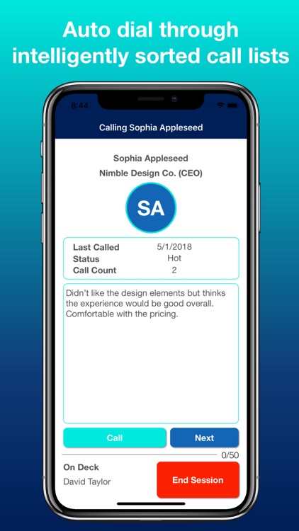 SwiftCall: Sales Auto-Dialer screenshot-0