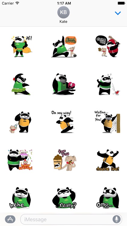 Funny Chubby Panda Sticker