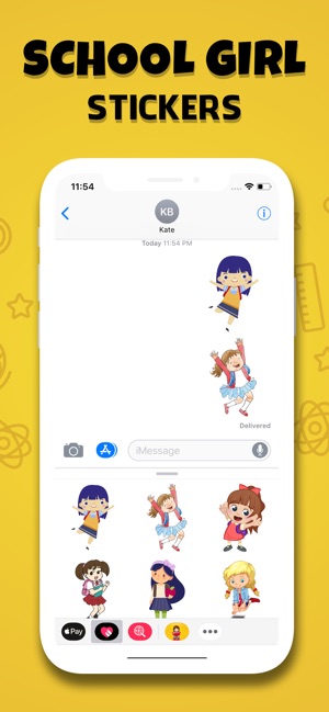 School Girls Stickers(圖4)-速報App