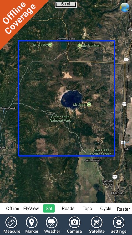 Crater Lake National Park gps and outdoor map screenshot-4