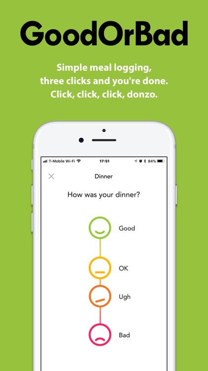 GoodOrBad: Simple Meal Logging