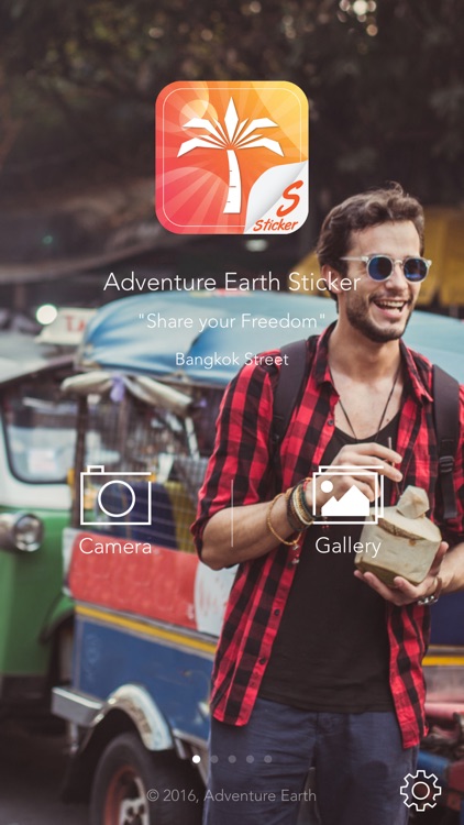 Adventure Earth Sticker