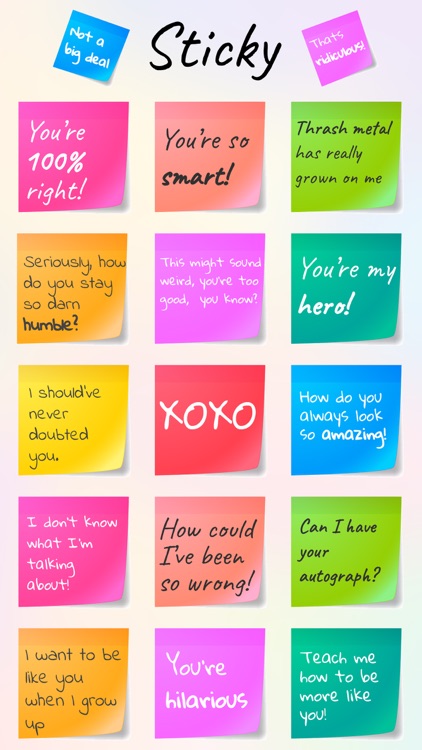 Sticky - Notes & Quotes Text Colorful Sticker Pack screenshot-0