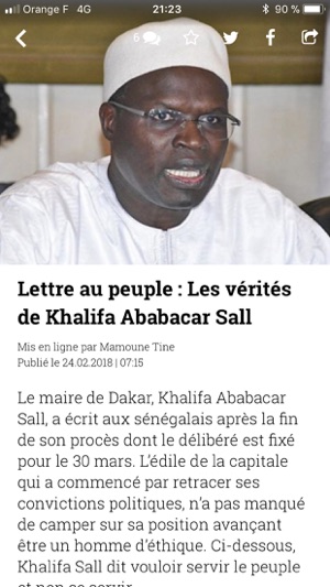 SeneNews : Actualité Sénégal(圖7)-速報App