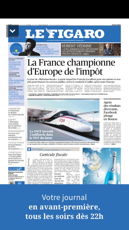 Kiosque Figaro : le Journal