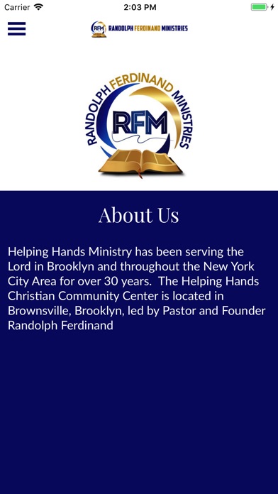 Randolph Ferdinand Ministries screenshot 2