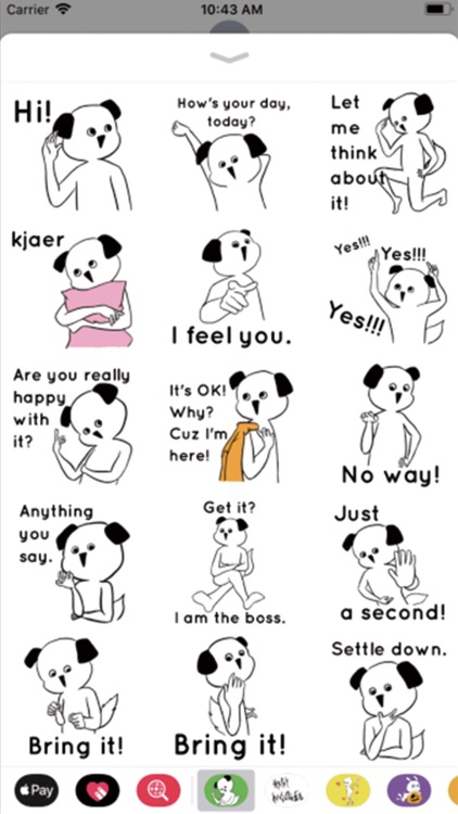 Narcissistic dog stickers