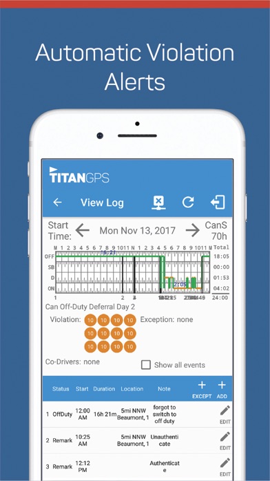 Titan GPS Electronic Logbook screenshot 3