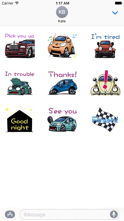 Animated Car CarMoji Sticker