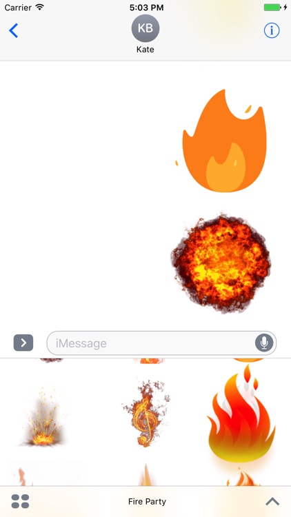 Fire Party Stickers