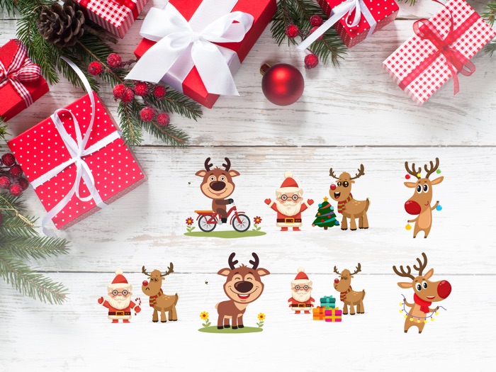 Reindeer Christmas Sticker App