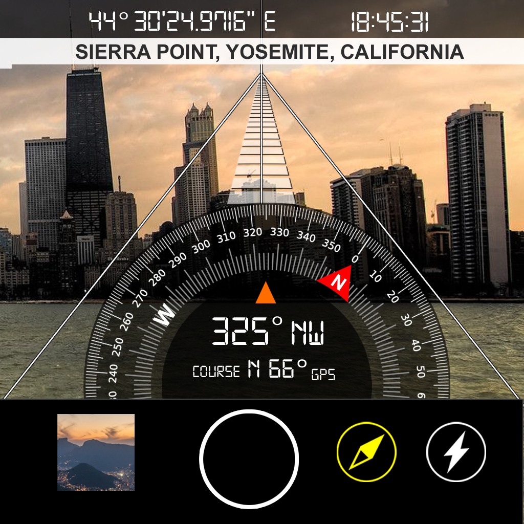 Compass i8 (GPS Camera) App Icon