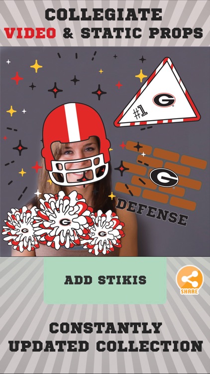 Georgia Bulldogs Animated Selfie Stickers