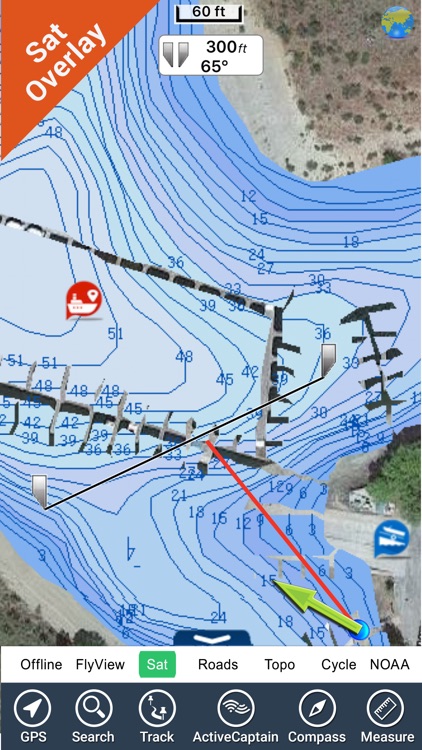 Franklin D. Roosevelt lake GPS map fishing charts