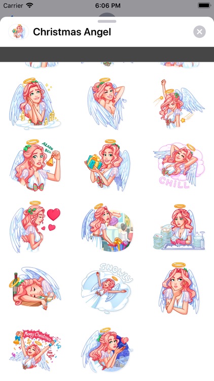 Christmas Angel stickers pack