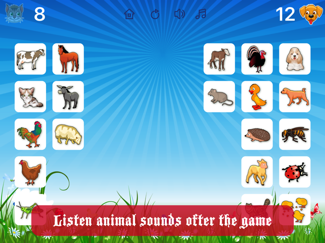 ‎Farm Flip Fun – Match Animals Screenshot