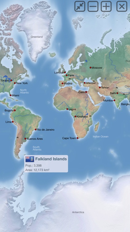 World atlas & map MxGeo Pro
