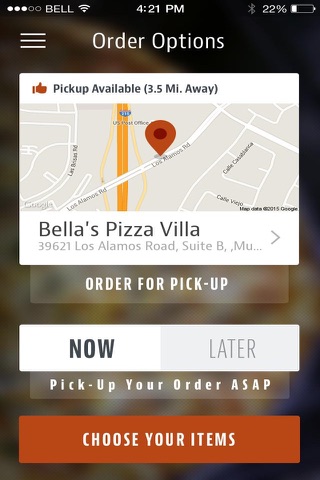 Bella's Pizza Villa screenshot 2