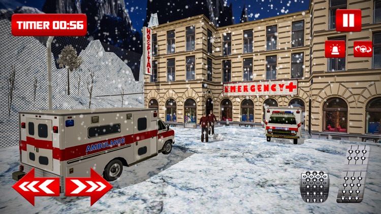 Winter Ambulance Simulator 3D screenshot-3