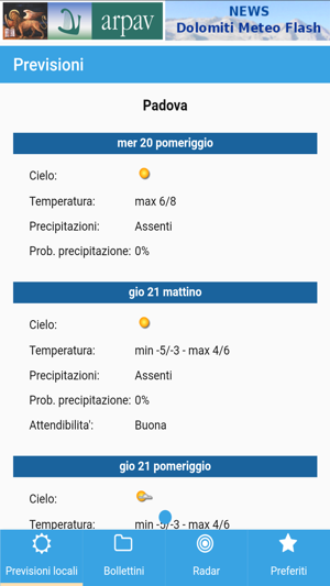 App ARPAV Meteo(圖1)-速報App