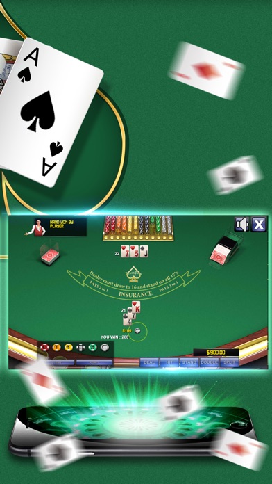 Baccarat for 21 Black Jack screenshot 2