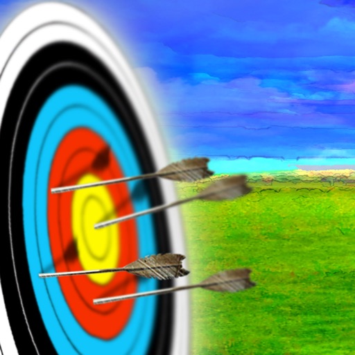 Archer bow shooting icon