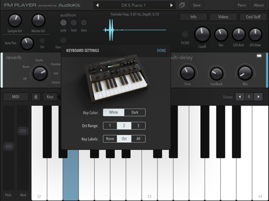 AudioKit FM Player 2: DX Synth screenshot 2