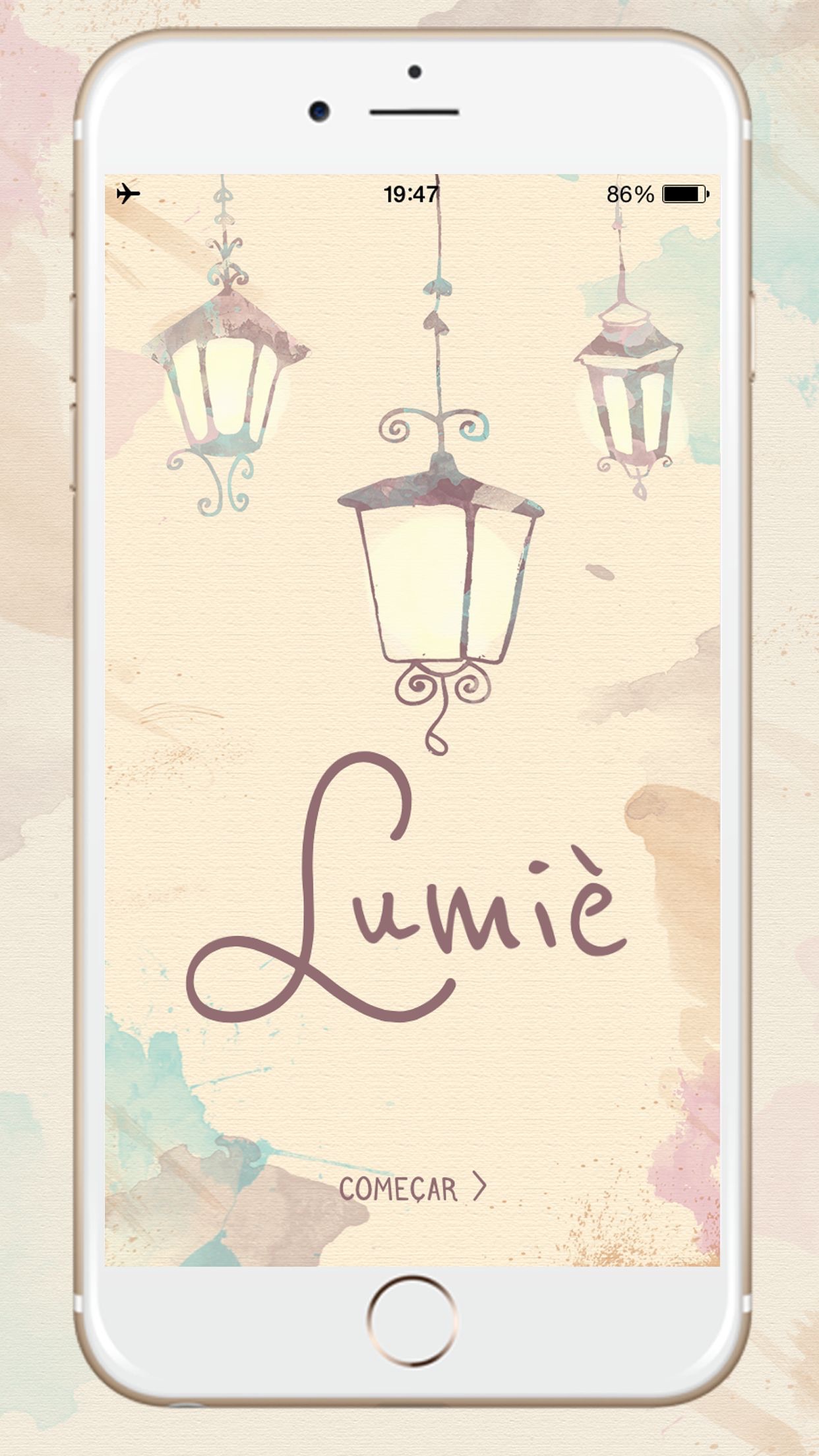 Screenshot do app Lumiè