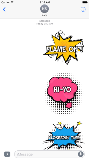 Say It Like A Comic Book Hero - Action Stickers(圖4)-速報App