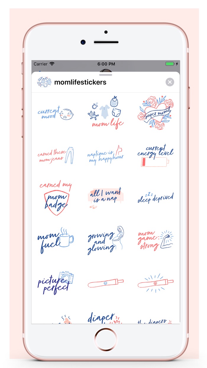 Mom Life New Mom Sticker Pack