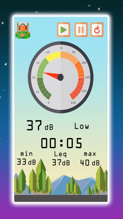 Emergency Kit - Compass Map and Sound Level