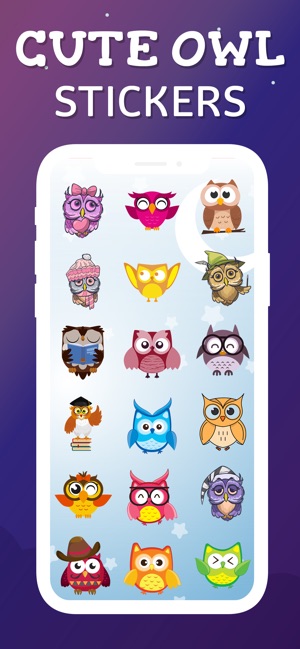 Cute Owl Emojis(圖2)-速報App