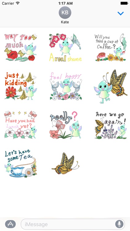 Lovely Butterfly Fairy Sticker