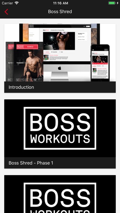 Boss Workouts screenshot 2