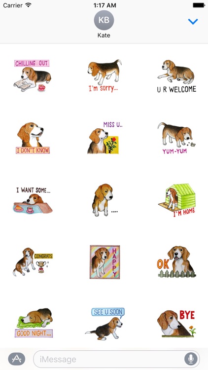 Darling Beagle Sticker