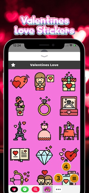 Valentines Love Emoji(圖2)-速報App