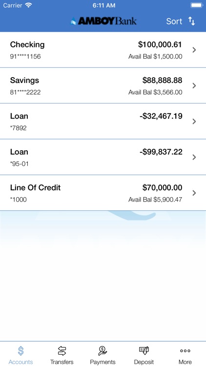 Amboy Bank's Mobile Banking