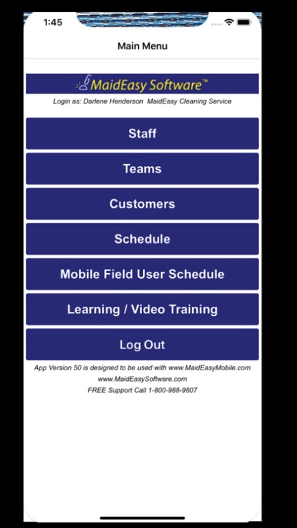 MaidEasy Software Mobile App