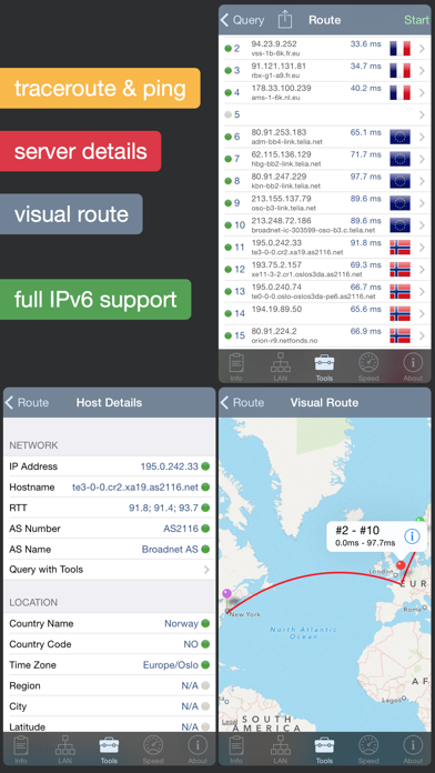 Network Analyzer - ping, traceroute, whois, net speed, port & wifi scanner Screenshot 1