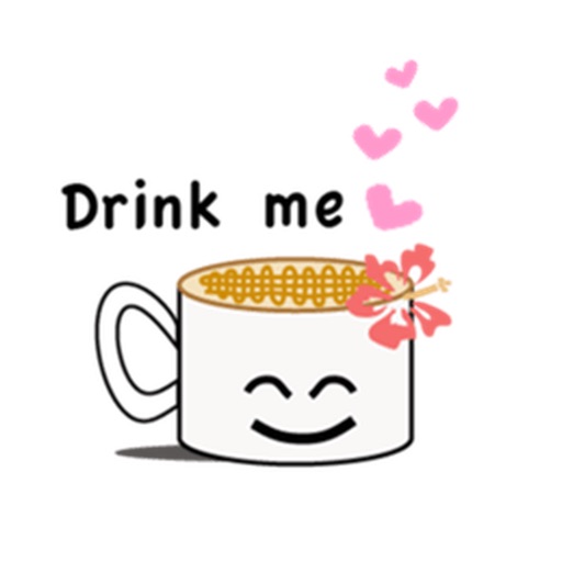 CaffeLatte - Cute Cup of Coffee Emoji Sticker icon