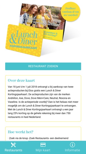 Lunch & Diner Kortingskaart(圖4)-速報App