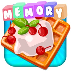 Activities of Memory Game with sweet cakes