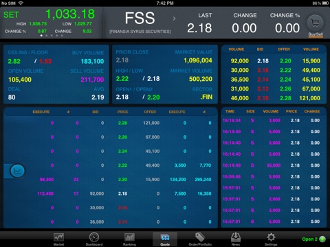 Finansia iTrade for iPad screenshot 3
