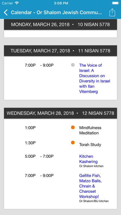 Or Shalom Jewish Community screenshot 2