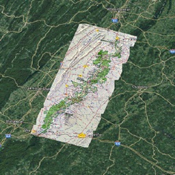 Skyline Dr Shenandoah Tour Map