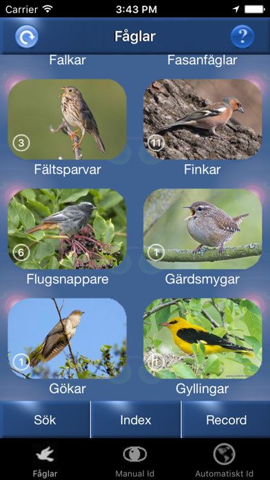 Fågelsång Id  - automatisk identifiering av fåglar Screenshot 5